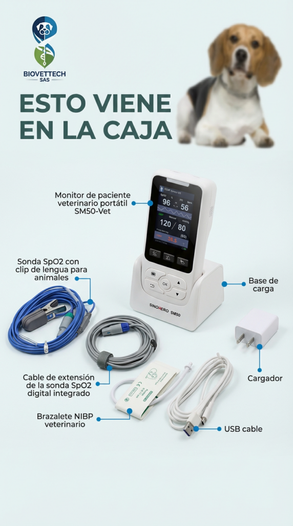 Monitor veterinario veterinario de signos vitales 